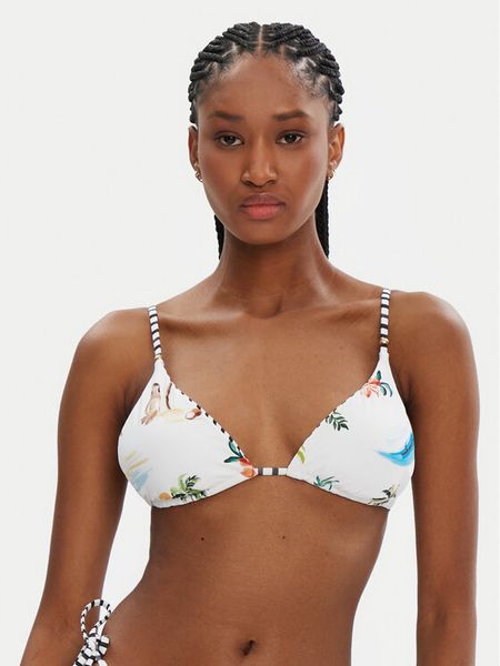 Seafolly Góra od bikini Isla Palm 30726-216 Biały. Białe bikini Seafolly, bez wzorów, z syntetyku. Za 109,00 zł.