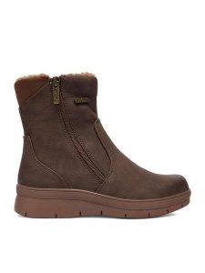 Go Soft Botki CEO-INES WS5921-03 Brązowy. Brązowe botki Go Soft, bez wzorów, z materiału, bez obcasa, na płaskiej podeszwie, bez zapięcia. Za 199,99 zł.