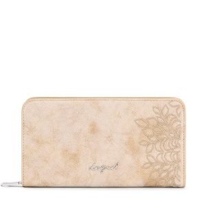 Portfel Desigual. Brązowe portfele Desigual, bez wzorów. Za 249,99 zł.