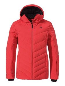 Schöffel Kurtka narciarska "Alerce" w kolorze czerwonym rozmiar: 42. Czerwone kurtki sportowe Schöffel, bez wzorów, bez kaptura, narciarskie. Za 567,00 zł.