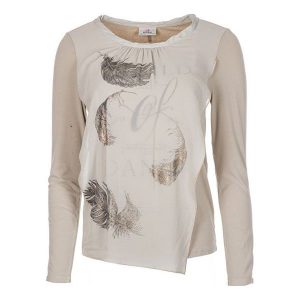 Deha Koszulka Z Long Rękawem T-Shirt b84160 Natural Beige (Rozmiar L). Bluzki marki Deha. W wyprzedaży za 212,00 zł.