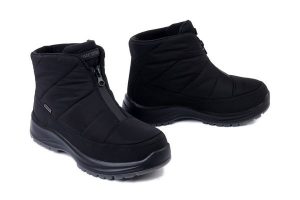 JOSEF SEIBEL 91855 PL76 100 Colorado 55 schwarz, botki damskie. Czarne botki Josef Seibel, bez wzorów, bez obcasa, bez zapięcia. Za 399,90 zł.