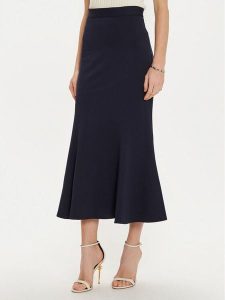 Rinascimento Spódnica midi CFC0121278003 Czarny Regular Fit. Czarne spódnice Rinascimento, m, bez wzorów, z syntetyku, midi. Za 279,99 zł.