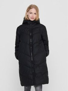 JDY Płaszcz zimowy 15217556 Czarny Regular Fit. Czarne płaszcze JDY, na zimę, xxl, bez wzorów, z syntetyku, bez kaptura. Za 279,99 zł.