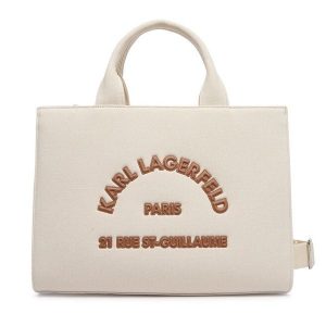 Torebka KARL LAGERFELD. Brązowe torebki klasyczne KARL LAGERFELD, bez wzorów, bez dodatków. Za 649,99 zł.