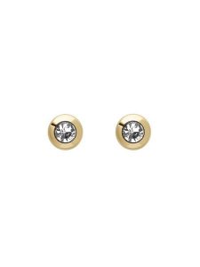 Fossil Kolczyki JA7251710 Złoty. Żółte kolczyki Fossil, metalowe. Za 189,99 zł.