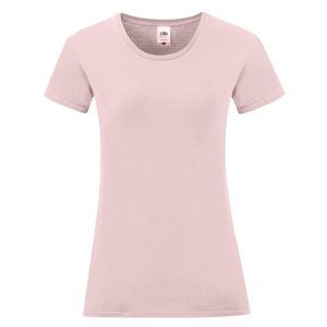 Koszulka Damska Iconic 150. Czerwone bluzki FRUIT OF THE LOOM, xs, bez wzorów, sportowe, bez kołnierzyka, bez ramiączek. Za 28,99 zł.