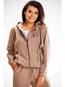 Awama Bluza w kolorze beżowym rozmiar: M. Brązowe bluzy Awama, m, z aplikacjami, bez kaptura. Za 149,99 zł.