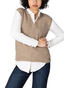 Timezone Sweter w kolorze beżowym rozmiar: L. Brązowe swetry oversize Timezone, l, bez wzorów, bez ramiączek. Za 131,43 zł.