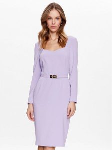 Pinko Sukienka koktajlowa Mendosa 100559 7624 Fioletowy Regular Fit. Fioletowe sukienki Pinko, bez wzorów, z syntetyku, wizytowe, bez kołnierzyka, bez ramiączek. Za 679,00 zł.