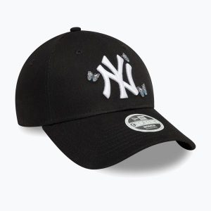 Czapka z daszkiem damska New Era Icon 9Forty New York Yankees. Czarne czapki New Era, bez wzorów. Za 119,99 zł.
