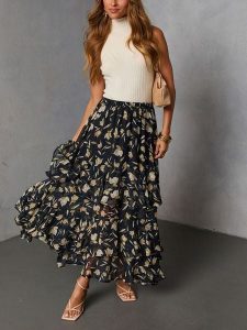 LA Angels Spódnica w kolorze czarnym rozmiar: M. Czarne spódnice LA Angels, na co dzień, m, bez wzorów, maxi. Za 165,99 zł.