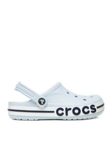 Crocs Klapki WB-BAYABAND CLOG 205089-4JQ Niebieski. Niebieskie klapki Crocs, bez wzorów, z tworzywa sztucznego, bez obcasa. Za 229,99 zł.