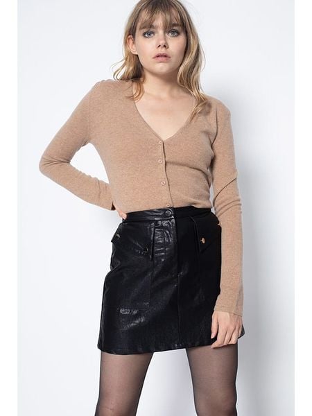 Perfect Cashmere Kaszmirowy kardigan "Paige" w kolorze jasnobrązowym rozmiar: XL. Brązowe kardigany Perfect Cashmere, z kaszmiru. Za 434,45 zł.