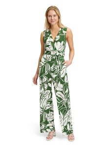 Vera Mont Kombinezon w kolorze kremowo-zielonym rozmiar: 36. Zielone kombinezony Vera Mont, bez wzorów, z tkaniny, bez kołnierzyka, bez ramiączek. Za 252,99 zł.