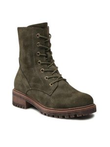 Clara Barson Trapery WS5600-09 Zielony. Zielone buty zimowe Clara Barson, z materiału, bez obcasa, bez zapięcia. Za 119,99 zł.