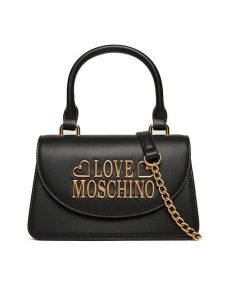 LOVE MOSCHINO Torebka JC4335PP0NK1300A Czarny. Czarne torebki klasyczne LOVE MOSCHINO, bez wzorów, ze skóry, bez dodatków. Za 609,99 zł.