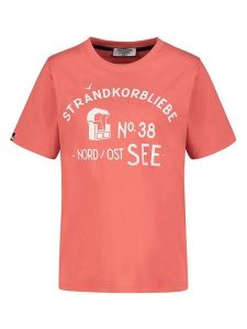 Eight2Nine Koszulka w kolorze koralowym rozmiar: S. Czerwone bluzki Eight2Nine, s, bez wzorów, z bawełny, bez kołnierzyka, bez ramiączek. Za 43,99 zł.