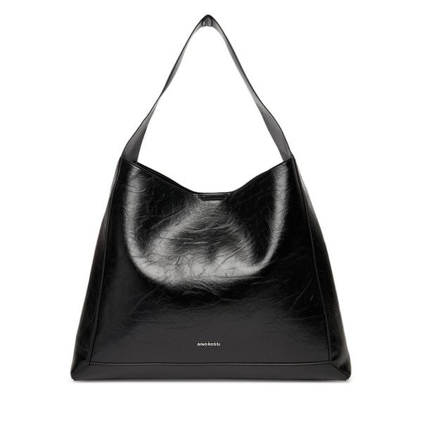 Torebka GINO ROSSI. Czarne shopper bag Gino Rossi, bez wzorów, bez dodatków. Za 299,99 zł.