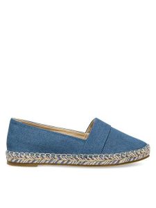 Jenny Fairy Espadryle WSS990-208 Niebieski. Niebieskie espadryle Jenny Fairy, bez wzorów, z materiału, bez obcasa. Za 47,99 zł.
