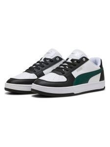 Puma Sneakersy "Caven 2.0" w kolorze biało-czarno-zielonym rozmiar: 42,5. Białe trampki Puma, bez wzorów, bez zapięcia. Za 135,49 zł.