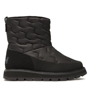 Śniegowce Helly Hansen. Czarne buty zimowe Helly Hansen, bez obcasa, bez zapięcia. Za 649,99 zł.