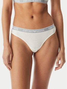 Emporio Armani Underwear Komplet fig brazylijskich EW000404 AF19026 M0082 Biały. Białe komplety bielizny Emporio Armani Underwear, bez wzorów, z bawełny. Za 209,99 zł.