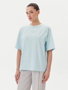 BOSS T-Shirt C_Enis 50523256 Turkusowy Oversize. Niebieskie t-shirty Boss, xl, bez wzorów, z bawełny, bez kołnierzyka, bez ramiączek. Za 139,99 zł.
