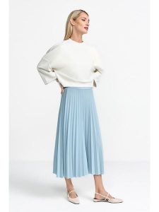 Rich & Royal Spódnica w kolorze błękitnym rozmiar: 42. Niebieskie spódnice Rich & Royal, na co dzień, bez wzorów, midi. Za 199,49 zł.