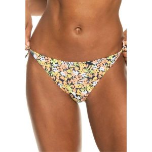 Dół stroju kąpielowego damskiego Roxy Printed Beach. Niebieskie bikini Roxy, bez wzorów. W wyprzedaży za 58,00 zł.
