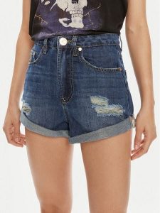 One Teaspoon Szorty jeansowe Bandits 26275 Niebieski Relaxed Fit. Niebieskie szorty One Teaspoon, bez wzorów, z bawełny. Za 359,99 zł.