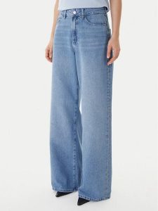 KARL LAGERFELD Jeansy B1W10047 Niebieski Wide Leg. Niebieskie jeansy KARL LAGERFELD, bez wzorów, z bawełny. Za 659,99 zł.