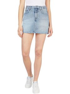 Pepe Jeans Spódnica dżinsowa "Rachel" w kolorze błękitnym rozmiar: S. Niebieskie spódnice Pepe Jeans, na co dzień, s, z aplikacjami, z jeansu, klasyczne, mini. Za 136,13 zł.