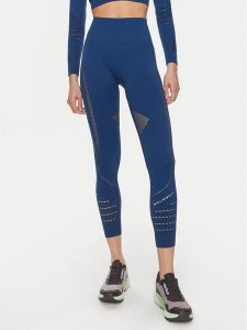 Brubeck Legginsy LE1291W Niebieski Slim Fit. Niebieskie legginsy Brubeck, bez wzorów, z syntetyku. Za 99,99 zł.
