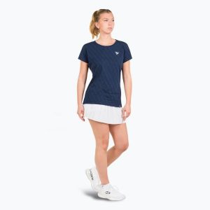 Koszulka damska Tecnifibre Graphic Tee. Niebieskie bluzki TECNIFIBRE, bez wzorów, sportowe, bez kołnierzyka, bez ramiączek. Za 129,99 zł.