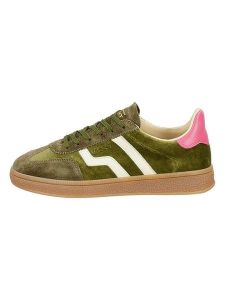 GANT Footwear Skórzane sneakersy "Cuzima" w kolorze oliwkowym rozmiar: 37. Zielone trampki GANT Footwear, bez wzorów, ze skóry, bez zapięcia. Za 339,37 zł.
