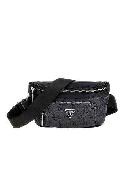 Guess Saszetka w kolorze antracytowym - 23 x 12 x 2 cm rozmiar: onesize. Czarne nerki i saszetki Guess, z aplikacjami, z materiału. Za 287,84 zł.