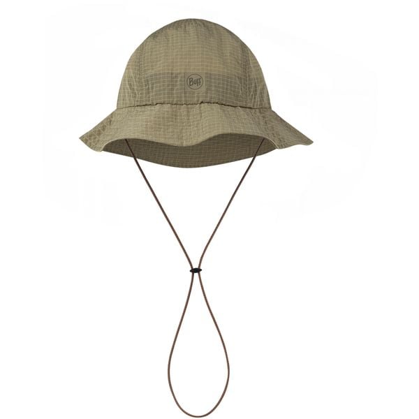 Kapelusz BUFF GO BUCKET HAT SOLID. Brązowe kapelusze Buff, bez wzorów, sportowe. Za 189,90 zł.