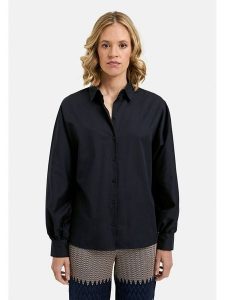 Milano Italy Koszula w kolorze granatowym rozmiar: 40. Niebieskie koszule Milano Italy, bez wzorów, z bawełny, bez kołnierzyka, bez ramiączek. Za 173,99 zł.