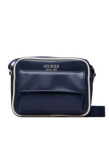 Guess Torebka V6YZ04 W3009 Granatowy. Niebieskie torebki klasyczne Guess, z aplikacjami, ze skóry, bez dodatków. Za 294,99 zł.