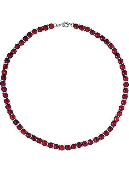 Mitzuko Naszyjnik z pereł w kolorze czerwonym - dł. 40 cm rozmiar: onesize. Czerwone naszyjniki Mitzuko, z perłą. Za 297,97 zł.