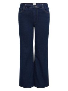 ONLY Carmakoma Dżinsy - Comfort fit - w kolorze granatowym rozmiar: 42/L32. Niebieskie jeansy Only Carmakoma, bez wzorów. Za 92,21 zł.