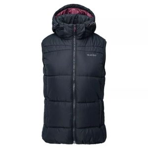 Kamizelka damska Hi-Tec Lady Callie - granatowa, Rozmiar M. Kamizelki Hi-tec, na zimę, m, bez wzorów, ze skóry, bez kołnierzyka, bez ramiączek, z kapturem. Za 172,99 zł.