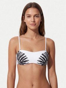 Fracomina Góra od bikini FV26SR1004J493J4 Biały. Białe bikini Fracomina, bez wzorów, z syntetyku. Za 279,99 zł.