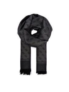 Guess Szal AW5465 VIS03 Czarny. Czarne rękawiczki Guess, z aplikacjami, z wiskozy. Za 239,99 zł.