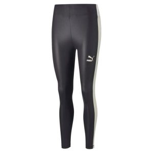 Legginsy damskie Puma T7 SHINY. Czarne legginsy Puma, bez wzorów. Za 133,99 zł.