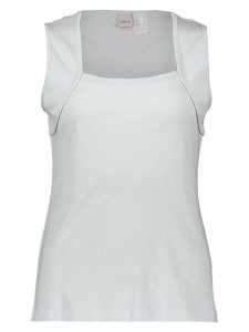 Heine Top w kolorze błękitnym rozmiar: 48. Niebieskie topy Heine, bez wzorów, z bawełny, bez kołnierzyka, bez ramiączek. Za 43,99 zł.