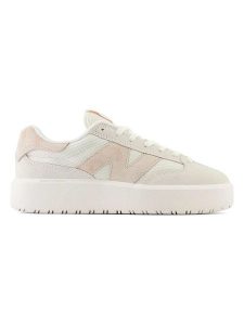New Balance Skórzane sneakersy "CT302CTA" w kolorze kremowo-jasnoróżowym rozmiar: 42. Brązowe trampki New Balance, bez wzorów, z materiału, bez zapięcia. Za 368,96 zł.