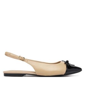 Baleriny Caprice. Brązowe balerinki Caprice, bez wzorów, bez obcasa, bez zapięcia. Za 339,99 zł.