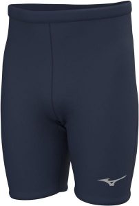 Legginsy midi Mizuno MZNRB. Niebieskie legginsy Mizuno, bez wzorów, z materiału, z podwyższonym stanem. Za 172,50 zł.